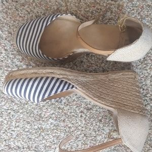 White Mountain Shoes wedge espadrilles sz 8,5